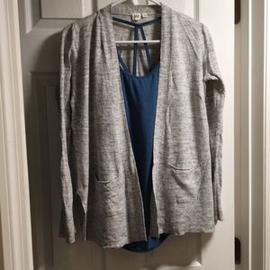 Gap lightweight open cardigan gray | size S